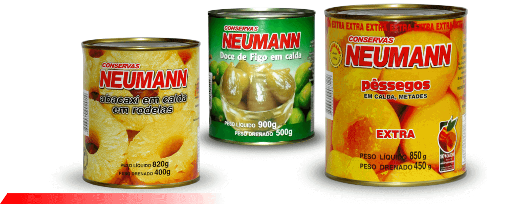 imagens de latas de pêssegos Neumann